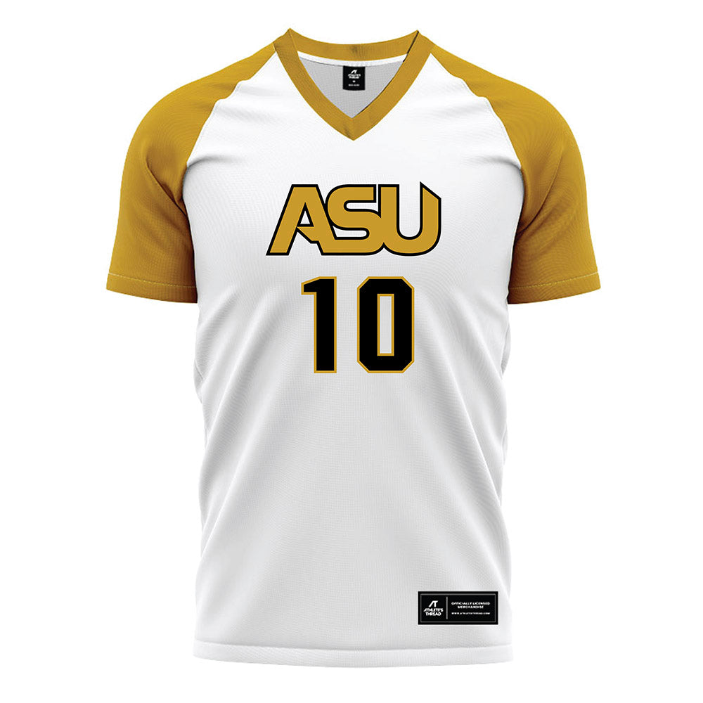Alabama State - NCAA Women's Soccer : Jordan Williams - White Soccer Jersey-0