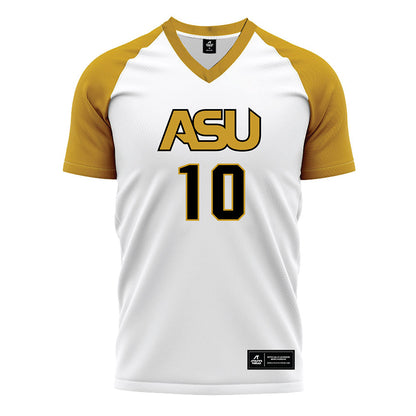 Alabama State - NCAA Women's Soccer : Jordan Williams - White Soccer Jersey-0