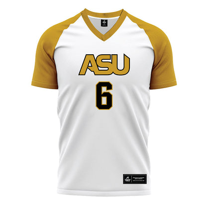 Alabama State - NCAA Women's Soccer : Adriana Gallucci - White Soccer Jersey-0