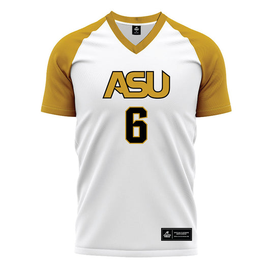 Alabama State - NCAA Women's Soccer : Adriana Gallucci - White Soccer Jersey-0