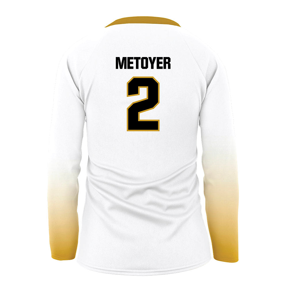 Alabama State - NCAA Women's Volleyball : Brynn Metoyer - White Volleyball Jersey-1