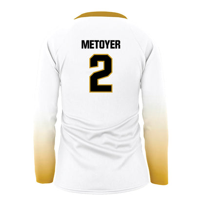 Alabama State - NCAA Women's Volleyball : Brynn Metoyer - White Volleyball Jersey-1