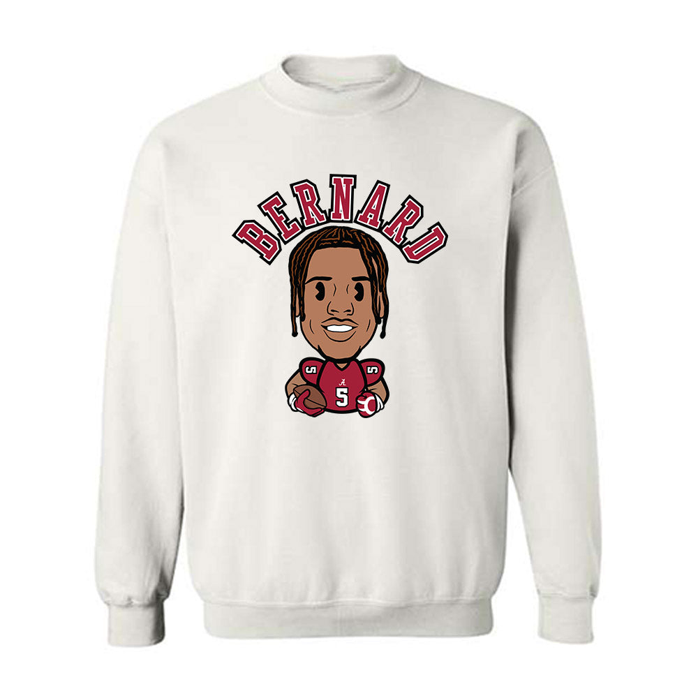Alabama - NCAA Football : Germie Bernard - Caricature Crewneck Sweatshirt-0