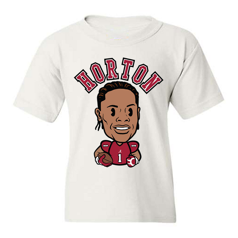 Alabama - NCAA Football : Isaiah Horton - Caricature Youth T-Shirt-0