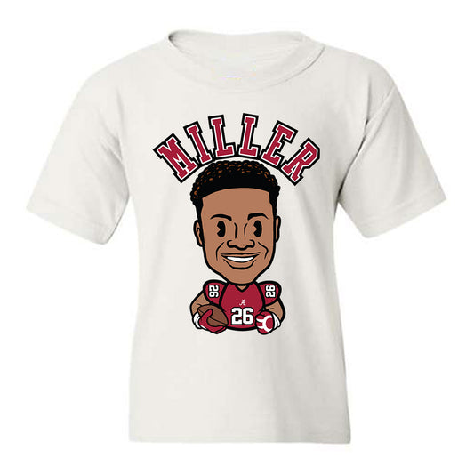 Alabama - NCAA Football : Jamarion Miller - Caricature Youth T-Shirt-0