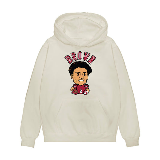 Alabama - NCAA Football : Zabien Brown - Caricature Premium Hooded Sweatshirt-0