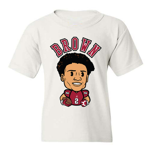 Alabama - NCAA Football : Zabien Brown - Caricature Youth T-Shirt-0
