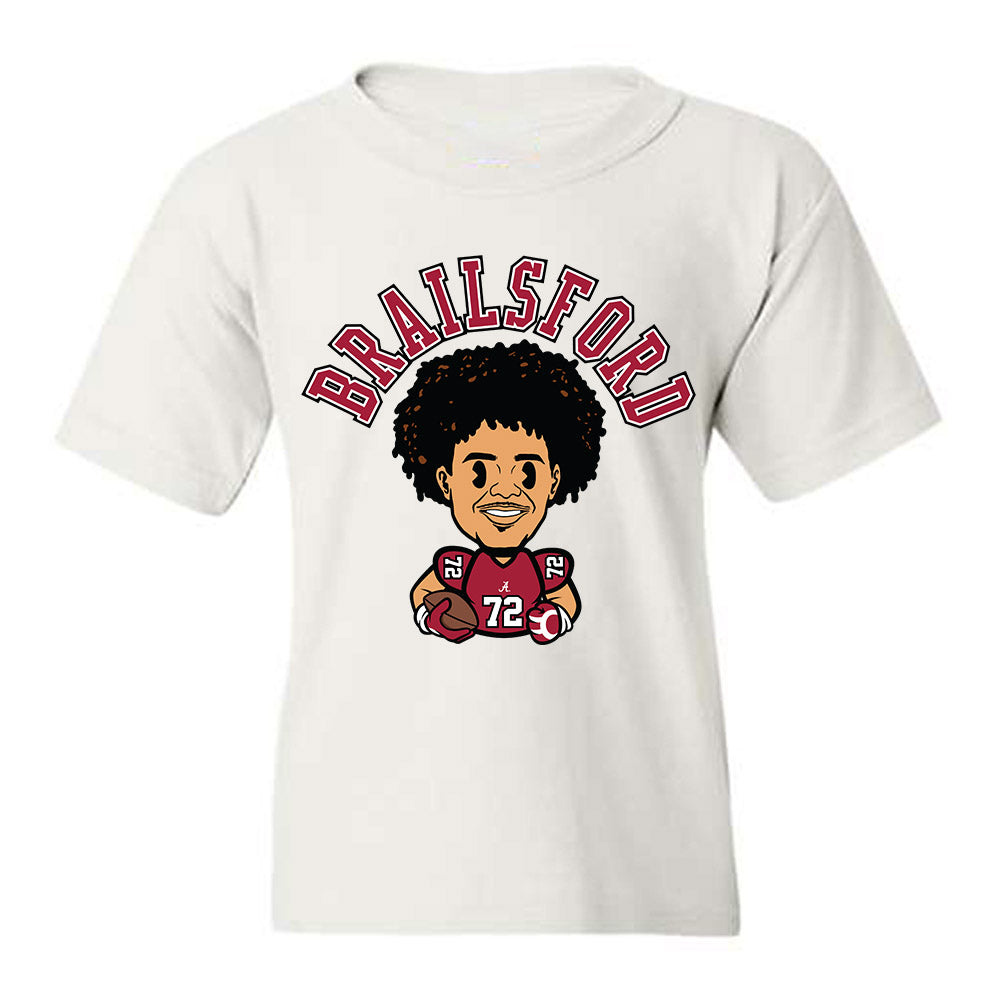 Alabama - NCAA Football : Brailsford Parker - Caricature Youth T-Shirt-0