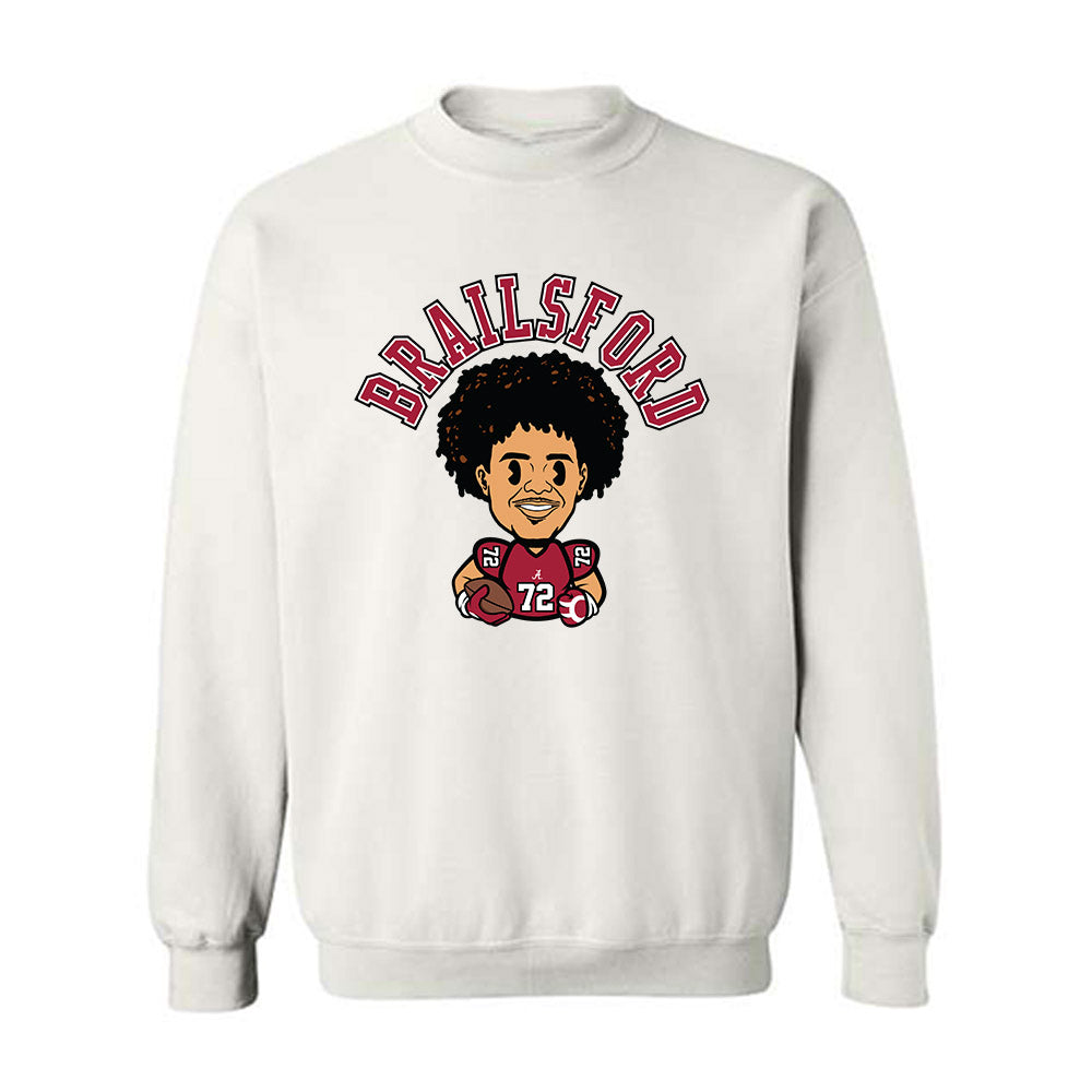 Alabama - NCAA Football : Brailsford Parker - Caricature Crewneck Sweatshirt-0