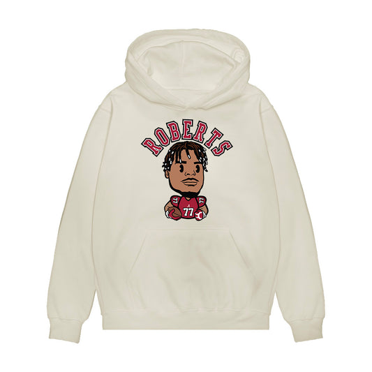 Alabama - NCAA Football : Jaeden Roberts - Caricature Premium Hooded Sweatshirt-0