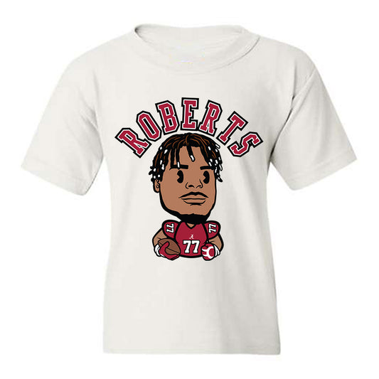 Alabama - NCAA Football : Jaeden Roberts - Caricature Youth T-Shirt-0