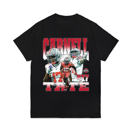 Ohio State - NCAA Football : Carnell Tate - Caricature Comfort Colors T-Shirt-0