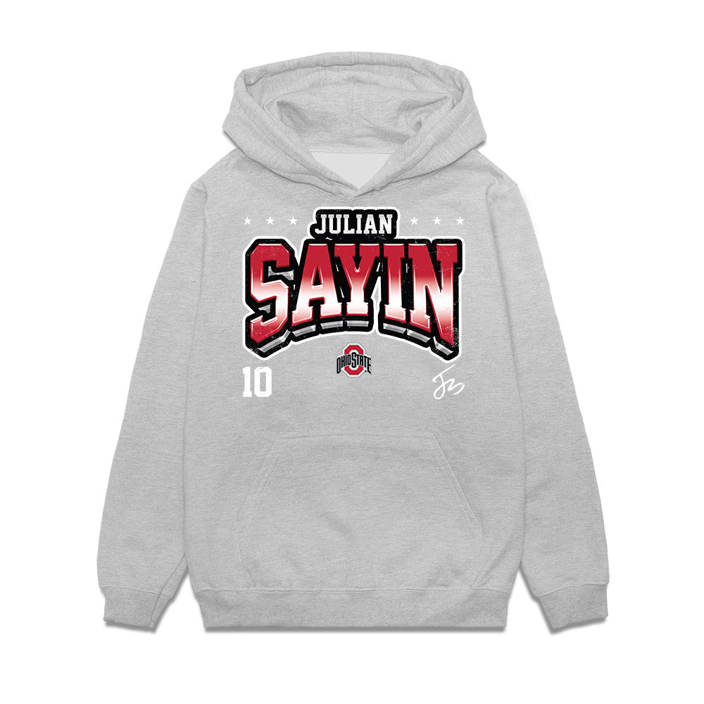 Ohio State - NCAA Football : Julian Sayin - Premium Hooded Sweatshirt-0