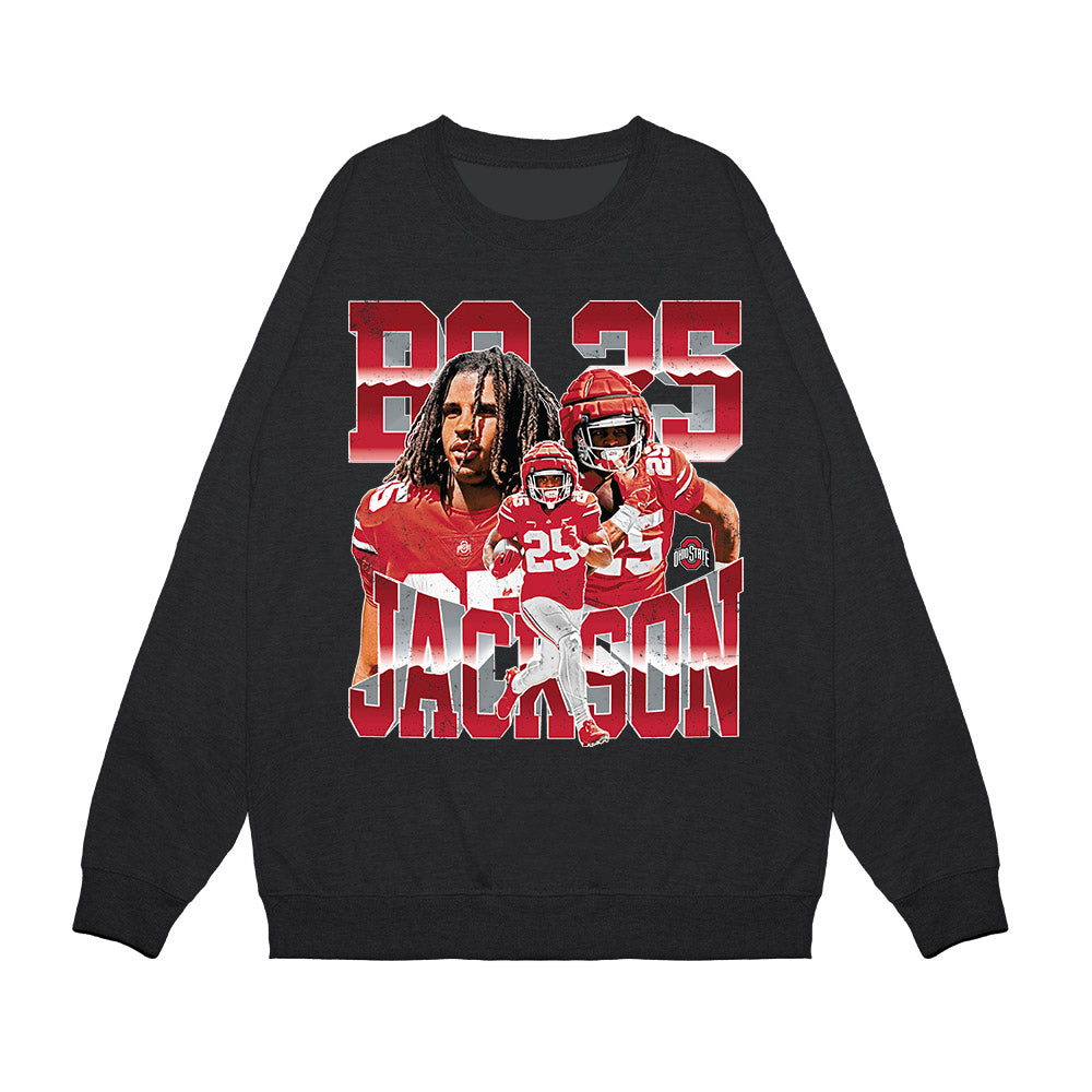 Ohio State - NCAA Football : Bo Jackson - Collage Premium Crewneck Sweatshirt-0