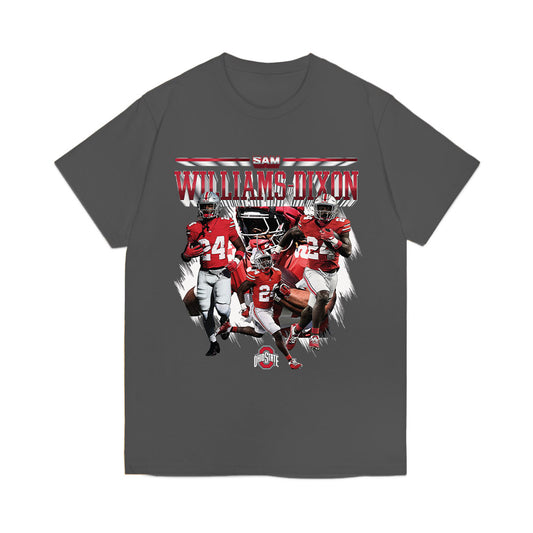 Ohio State - NCAA Football : Sam Dixon - Caricature Comfort Colors T-Shirt-0