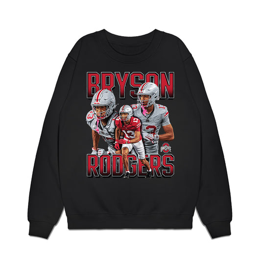 Ohio State - NCAA Football : Bryson Rodgers - Collage Premium Crewneck Sweatshirt-0