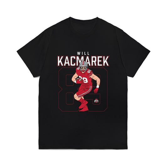Ohio State - NCAA Football : Will Kacmarek - Caricature Comfort Colors T-Shirt-0