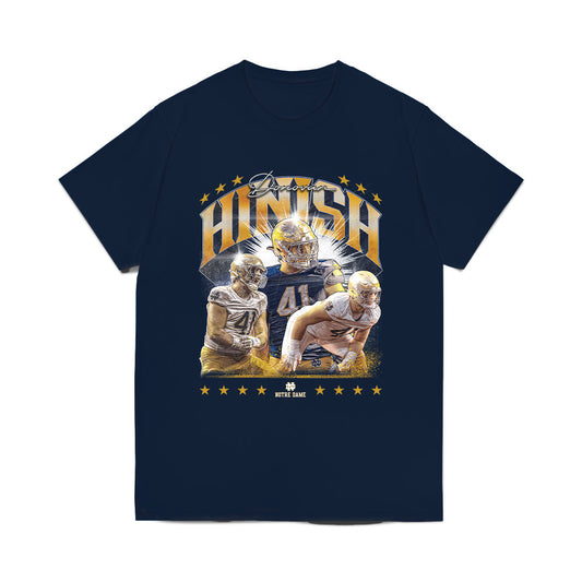 Notre Dame - NCAA Football : Donovan Hinish - Collage Comfort Colors T-Shirt-0