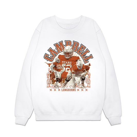 Texas - NCAA Football : Dj Campbell - Premium Crewneck Sweatshirt-0