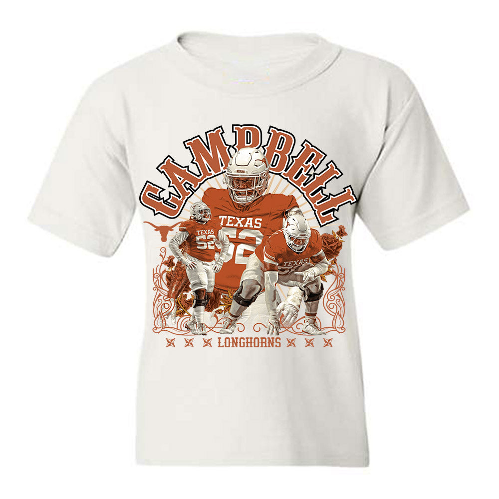 Texas - NCAA Football : Dj Campbell - Youth T-Shirt-0