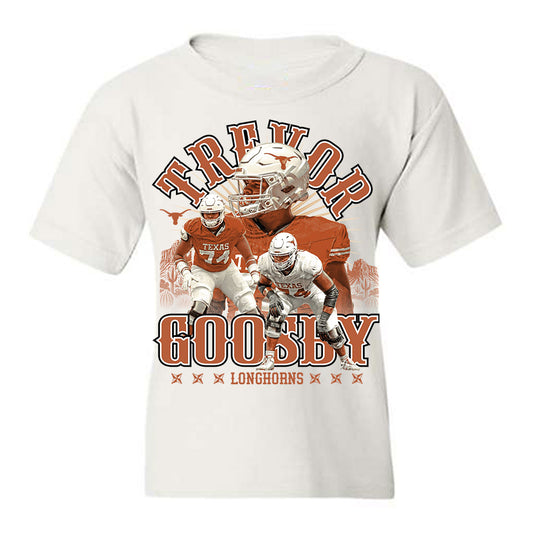 Texas - NCAA Football : Trevor Goosby - Collage Youth T-Shirt-0