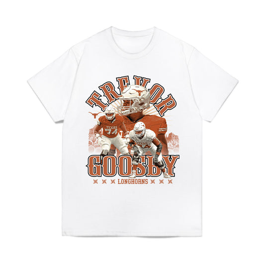 Texas - NCAA Football : Trevor Goosby - Collage Comfort Colors T-Shirt-0