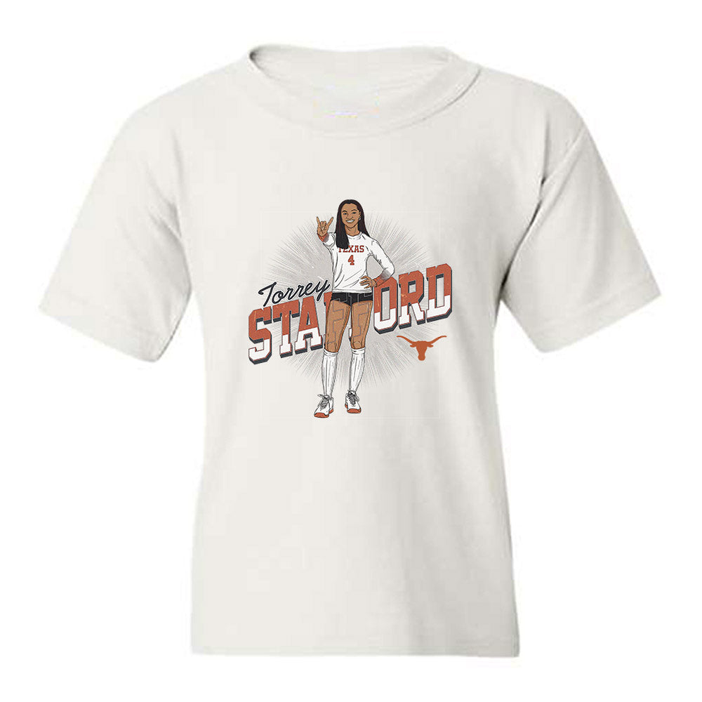 Texas - NCAA Women's Volleyball : Torrey Stafford - Caricature Youth T-Shirt-0