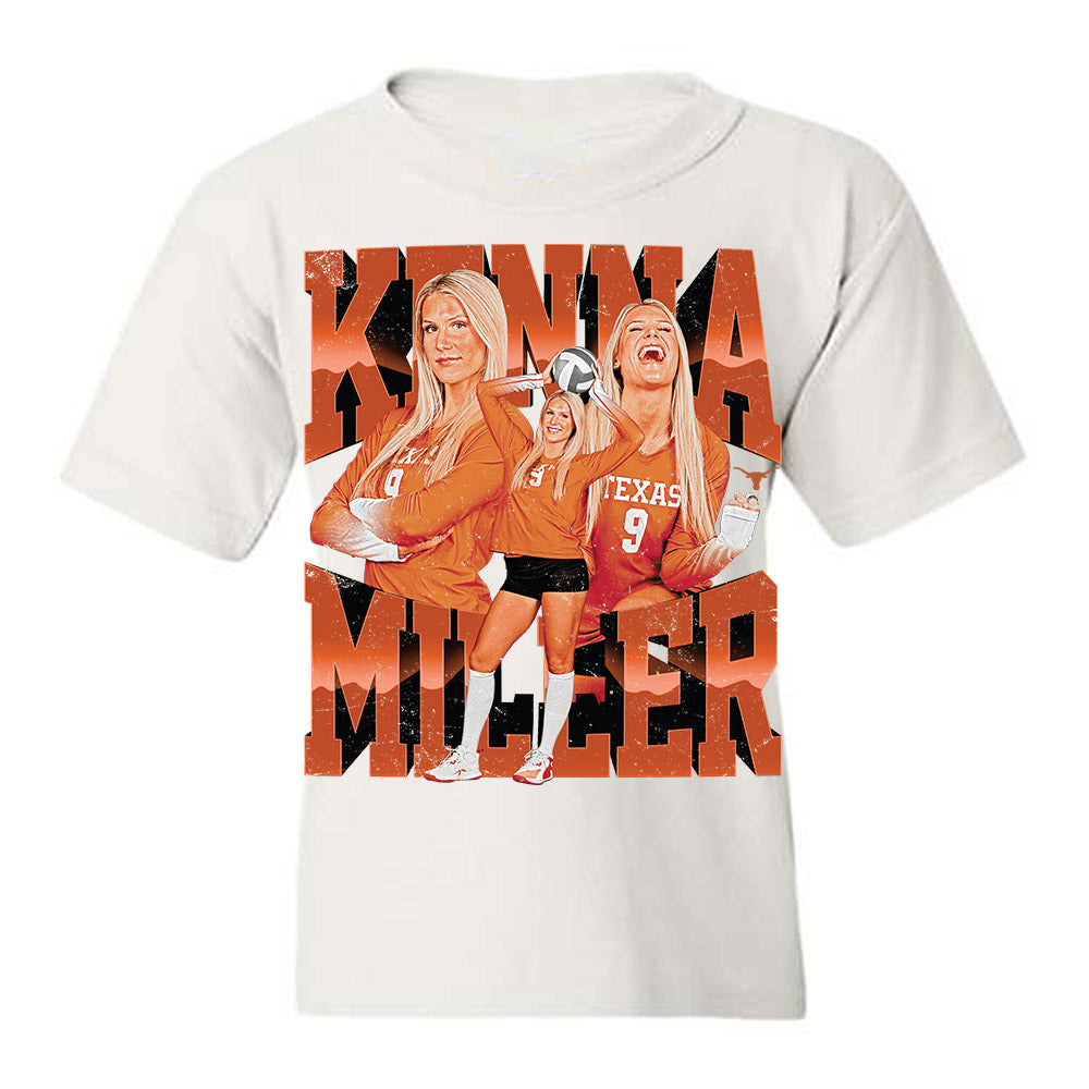 Texas - NCAA Women's Volleyball : Kenna Miller - Caricature Youth T-Shirt-0