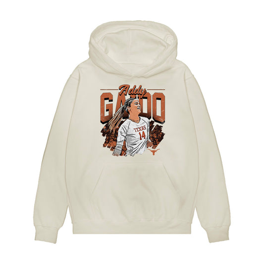 Texas - NCAA Women's Volleyball : Addison Gaido - Caricature Premium Hooded Sweatshirt-0