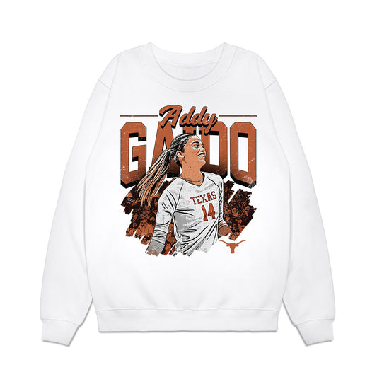 Texas - NCAA Women's Volleyball : Addison Gaido - Caricature Premium Crewneck Sweatshirt-0