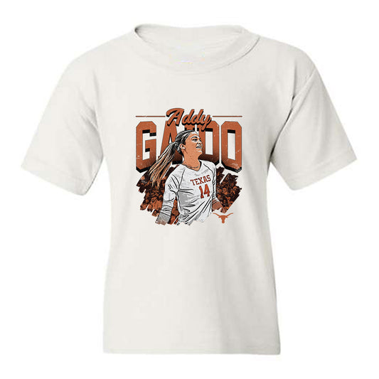 Texas - NCAA Women's Volleyball : Addison Gaido - Caricature Youth T-Shirt-0