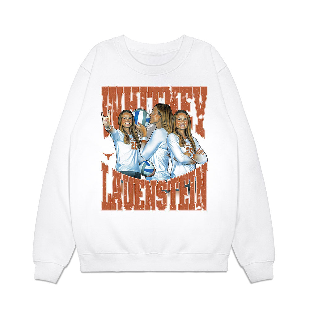 Texas - NCAA Women's Volleyball : Whitney Lauenstein - Caricature Premium Crewneck Sweatshirt-0