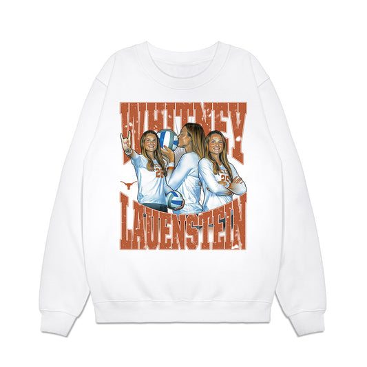 Texas - NCAA Women's Volleyball : Whitney Lauenstein - Caricature Premium Crewneck Sweatshirt-0