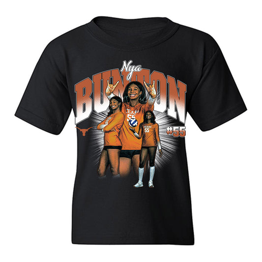 Texas - NCAA Women's Volleyball : Nya Bunton - Caricature Youth T-Shirt-0