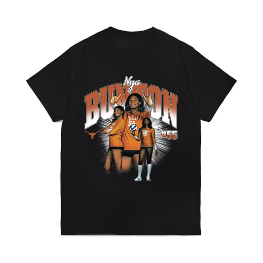 Texas - NCAA Women's Volleyball : Nya Bunton - Caricature Comfort Colors T-Shirt-0