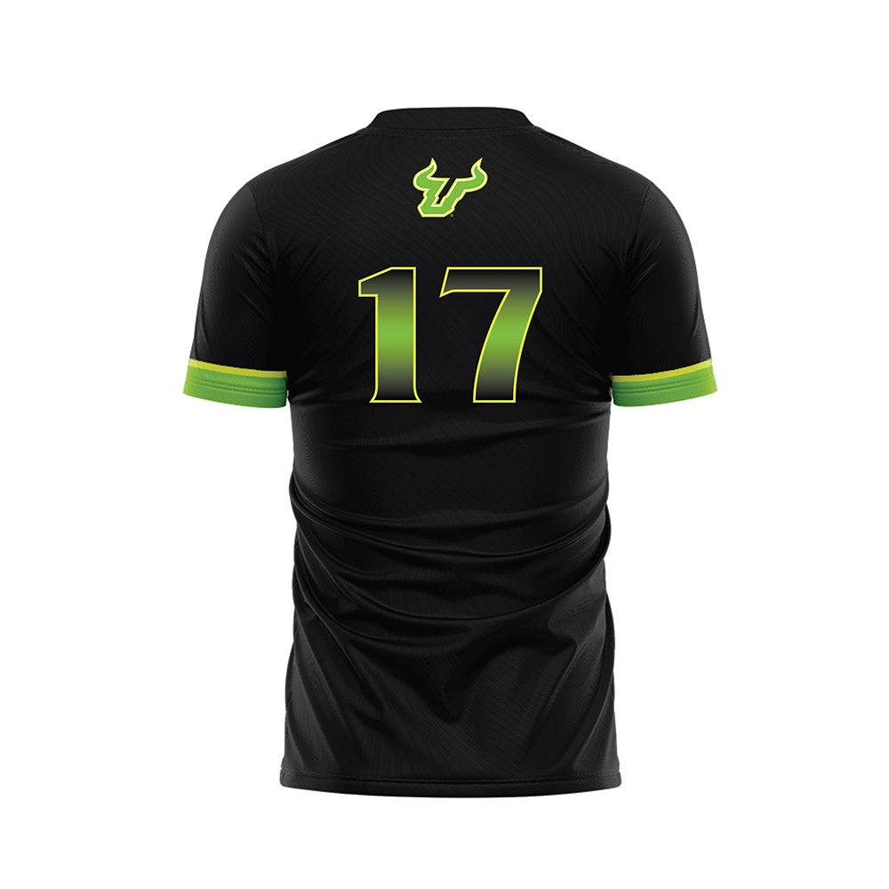 USF - NCAA Men's Soccer : Louis Hervouin - Black Soccer Jersey-1