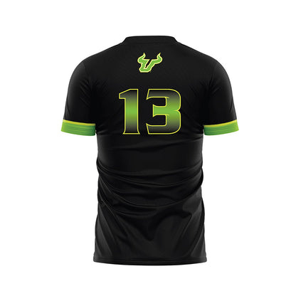 USF - NCAA Men's Soccer : Tyler Richardson - Black Soccer Jersey-1