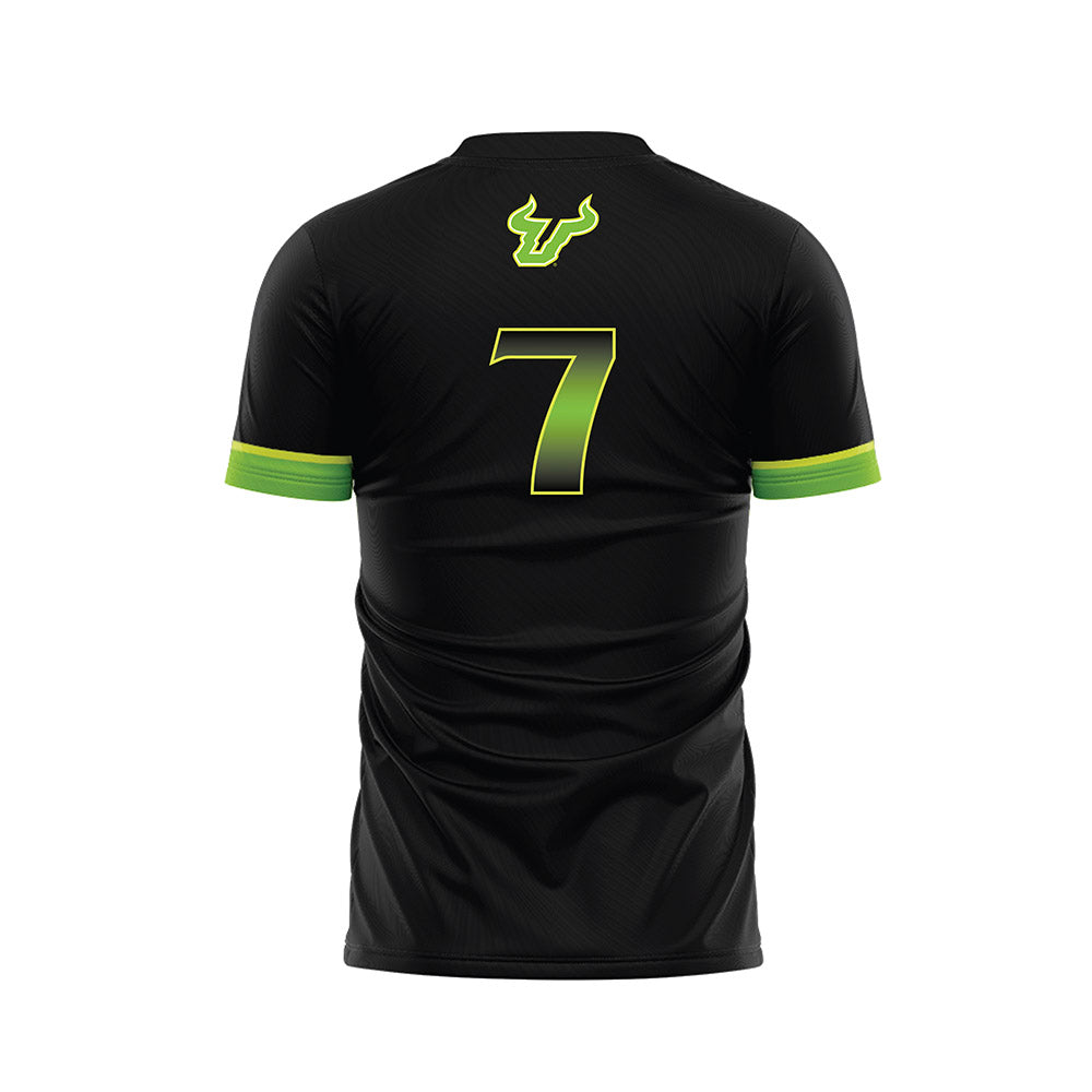 USF - NCAA Men's Soccer : Asher Jones - Black Soccer Jersey-1