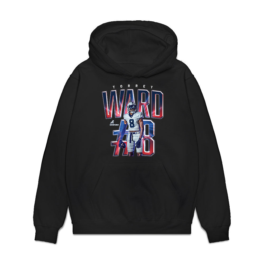 Samford - NCAA Football : Torrey Ward - Premium Hooded Sweatshirt-0