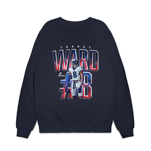Samford - NCAA Football : Torrey Ward - Premium Crewneck Sweatshirt-0