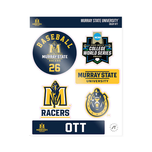 Murray State - NCAA Baseball : Colby Ott - World Series Sticker Sheet-0
