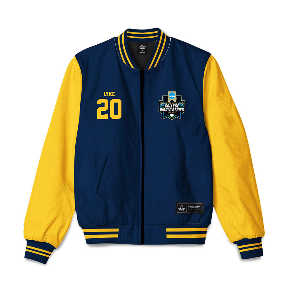 Murray State - NCAA Baseball : Ethan Lyke - Bomber Jacket-0