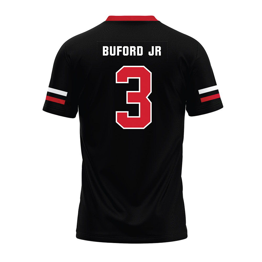Nebraska - NCAA Football : Marques Buford Jr - Black Premium Football Jersey-1