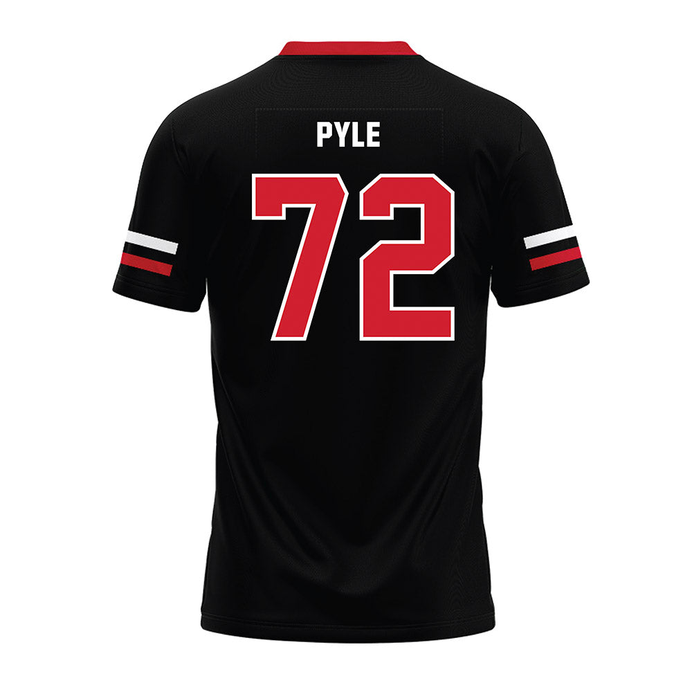 Nebraska - NCAA Football : Gibson Pyle - Black Premium Football Jersey-1