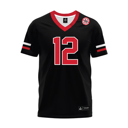 Nebraska - NCAA Football : Omar Brown - Black Premium Football Jersey-0