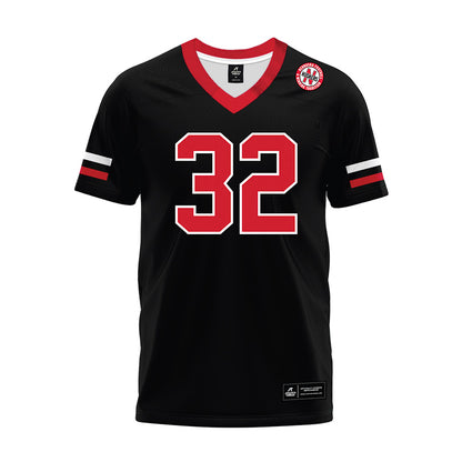 Nebraska - NCAA Football : Trent Uhlir - Black Premium Football Jersey-0