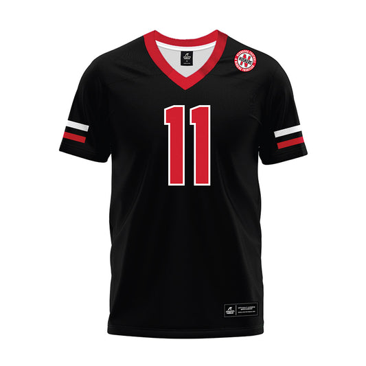 Nebraska - NCAA Football : Cameron Lenhardt - Black Premium Football Jersey-0