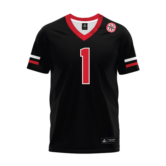 Nebraska - NCAA Football : Billy Kemp IV - Black Premium Football Jersey-0