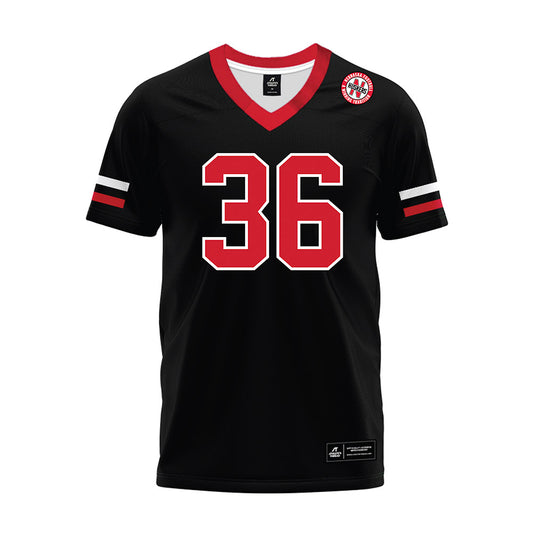 Nebraska - NCAA Football : Rowdy Bauer - Black Premium Football Jersey-0