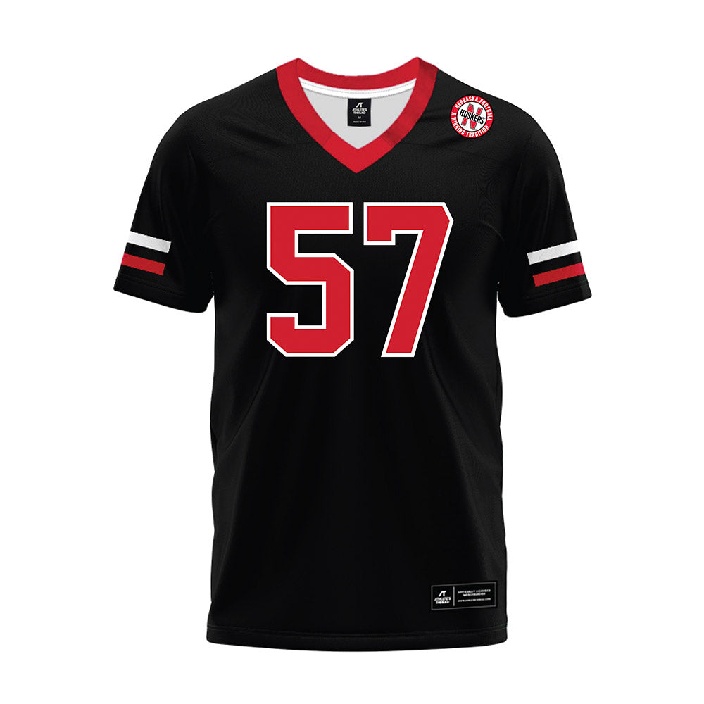 Nebraska - NCAA Football : Ashton Murphy - Black Premium Football Jersey-0